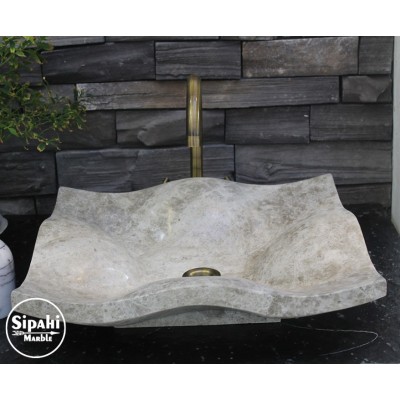 Gri Emperador Dalgalı Yaprak Lavabo Gri Emperador Dalgalı Yaprak Lavabo