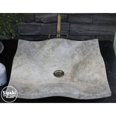 Gri Emperador Dalgalı Yaprak Lavabo Gri Emperador Dalgalı Yaprak Lavabo