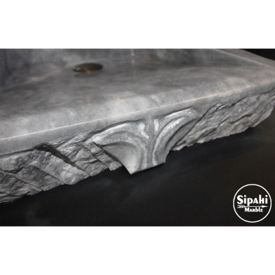 Gri Mermer Saray İşlemeli Lavabo Gri Mermer Saray İşlemeli Lavabo