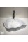 Grili Beyaz Mermer Üç Boyutlu Yaprak Lavabo Grili Beyaz Mermer Üç Boyutlu Yaprak Lavabo