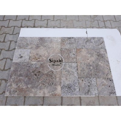 Gümüş Traverten Eskitme French Set Gümüş Traverten Eskitme French Set
