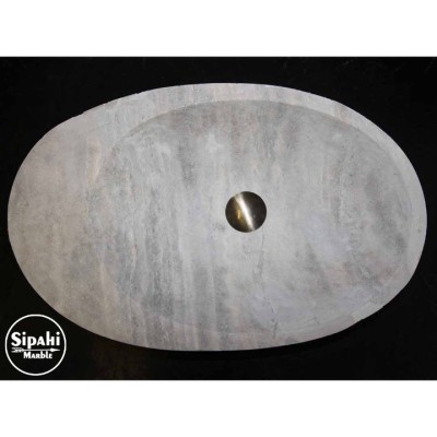Gümüş Traverten Kenarlıklı Dışı Mucartalı Lavabo Gümüş Traverten Kenarlıklı Dışı Mucartalı Lavabo