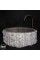 Gümüş Traverten Silindir Dikey Patlatma Lavabo Gümüş Traverten Silindir Dikey Patlatma Lavabo