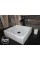 Afyon Beyaz Mermer Modern Kare Lavabo Afyon Beyaz Mermer Modern Kare Lavabo