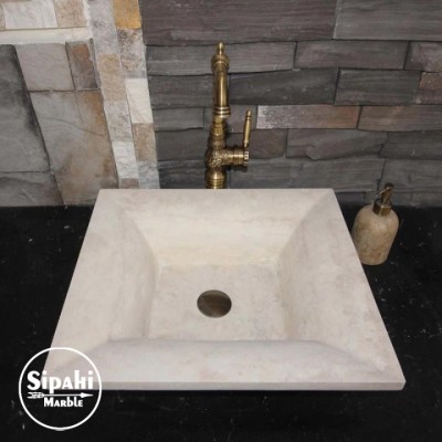 Traverten Modern Dizayn Kare Lavabo Traverten Modern Dizayn Kare Lavabo