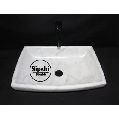 Muğla Kristal Beyaz Köşeli Dizayn Lavabo Muğla Kristal Beyaz Köşeli Dizayn Lavabo