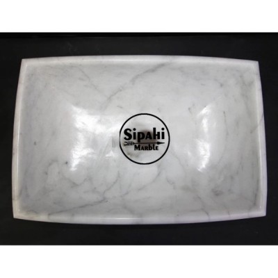 Muğla Kristal Beyaz Köşeli Dizayn Lavabo Muğla Kristal Beyaz Köşeli Dizayn Lavabo