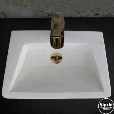Afyon Beyaz Batarya Çıkışlı Lavabo Afyon Beyaz Batarya Çıkışlı Lavabo