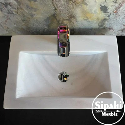 Afyon Bulutlu Mermer Yay Model Lavabo Afyon Bulutlu Mermer Yay Model Lavabo