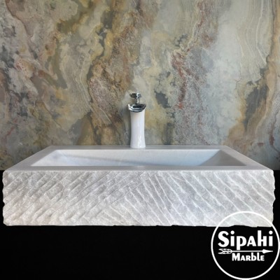 Marmara Pijamalı Dışı Dikey Dizayn Patlatma Lavabo Marmara Pijamalı Dışı Dikey Dizayn Patlatma Lavabo
