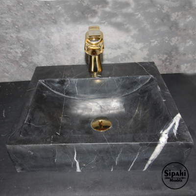Toros Siyah Kare Lavabo Toros Siyah Kare Lavabo