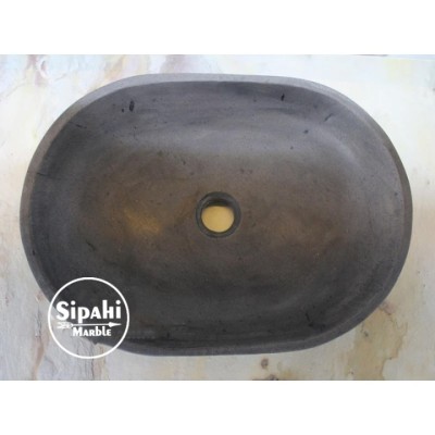 Bazalt Antrasit Oval Dizayn Kare Lavabo Bazalt Antrasit Oval Dizayn Kare Lavabo