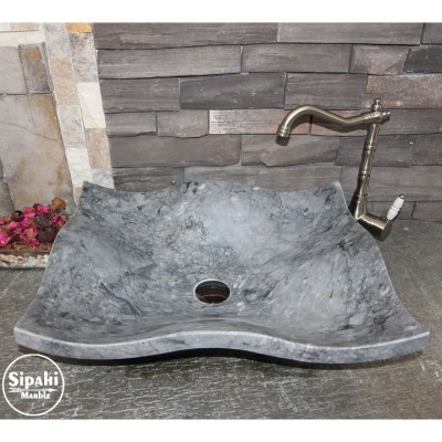 Kaplanpostu Dalgalı Yaprak Model Mermer Lavabo Kaplanpostu Dalgalı Yaprak Model Mermer Lavabo