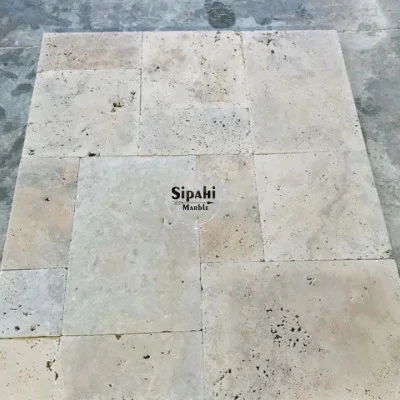 Classic Travertine Tumbled French Set - 3 cm Thickness Classic Travertine Tumbled French Set - 3 cm Thickness