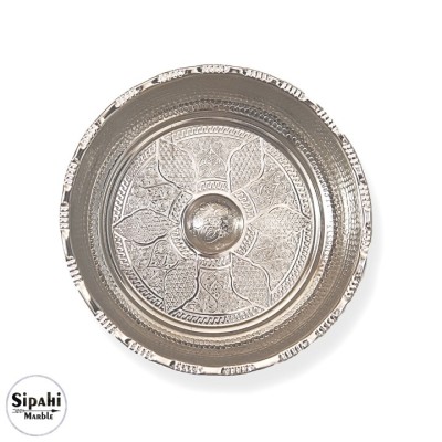Krom Kaplama Osmanlı Hamam Tası - Pirinç Krom Kaplama Osmanlı Hamam Tası - Pirinç