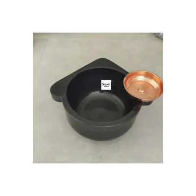 Toros Siyah Köşe Mermer Kurna