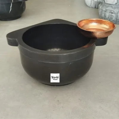  Toros Siyah Köşe Mermer Kurna