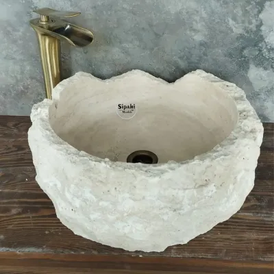 Traverten Özel Çalışma Çanak Lavabo