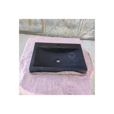 Bazalt Dışı Dalgalı Patlatma Batarya Çıkışlı Lavabo Bazalt Dışı Dalgalı Patlatma Batarya Çıkışlı Lavabo
