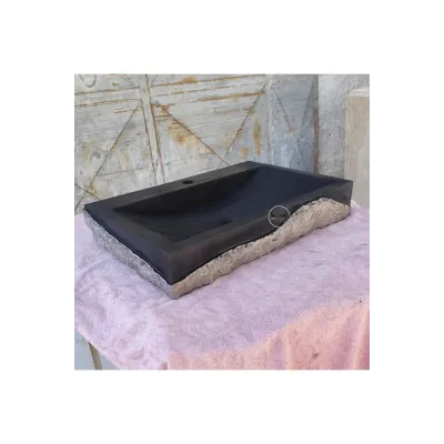Bazalt Dışı Dalgalı Patlatma Batarya Çıkışlı Lavabo Bazalt Dışı Dalgalı Patlatma Batarya Çıkışlı Lavabo