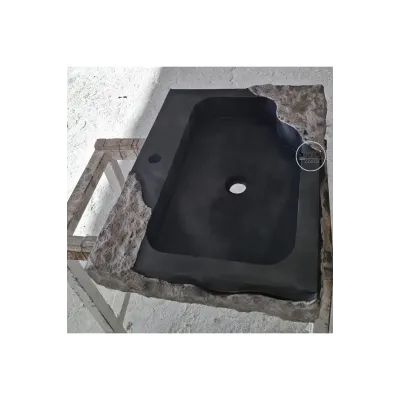 Bazalt Dizayn Patlatma Dikdörtgen Lavabo Bazalt Dizayn Patlatma Dikdörtgen Lavabo