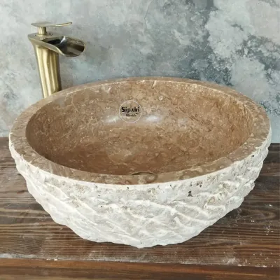 Noche Traverten Lüks Çanak Lavabo Noche Traverten Lüks Çanak Lavabo