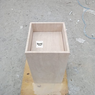 Traverten  Kare Gizli Giderli Dikey Lavabo