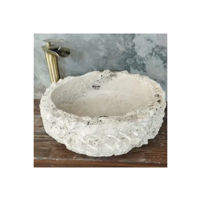 Siver Travertine Deep Rectangular Sink Siver Travertine Deep Rectangular Sink