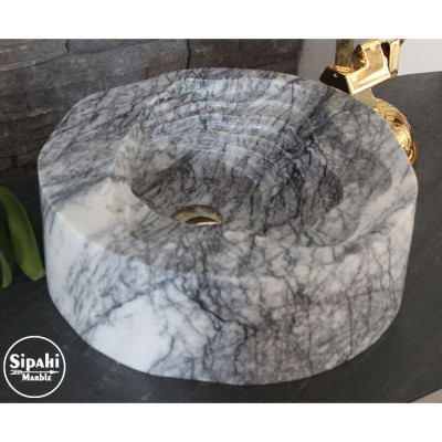 Leylak Mermer İçi Basamaklı Özel Tasarım Lavabo Leylak Mermer İçi Basamaklı Özel Tasarım Lavabo