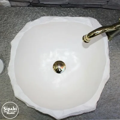 Limra Beyaz Doğal Tasarım Lavabo Limra Beyaz Doğal Tasarım Lavabo
