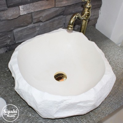 Limra Beyaz Doğal Tasarım Lavabo Limra Beyaz Doğal Tasarım Lavabo