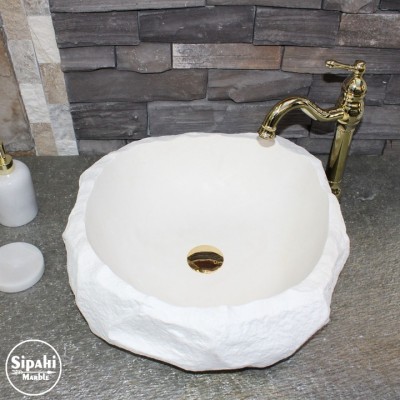 Limra Beyaz Doğal Tasarım Lavabo Limra Beyaz Doğal Tasarım Lavabo