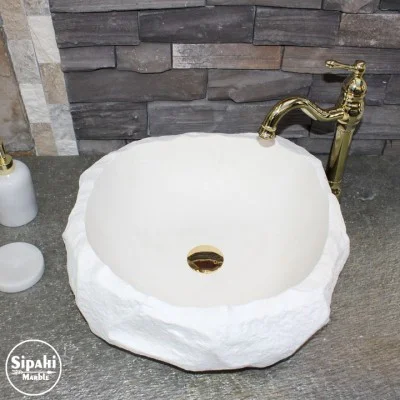 Limra Beyaz Doğal Tasarım Lavabo Limra Beyaz Doğal Tasarım Lavabo