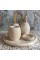 Beige Marble Leaf Detail Gold Apparatus 5 Pcs Bathroom Set