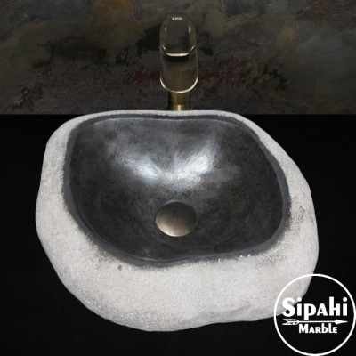 Bazalt Dışı Mucartalı Şekilsiz Mini Lavabo Bazalt Dışı Mucartalı Şekilsiz Mini Lavabo