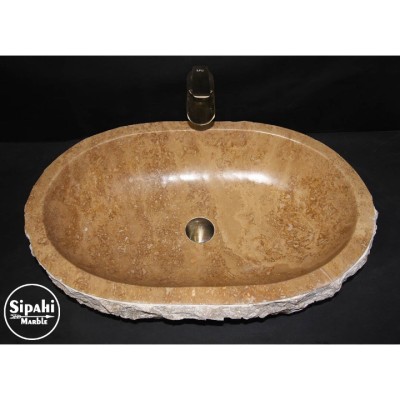 Noche Traverten Dikey Patlatma Lavabo Noche Traverten Dikey Patlatma Lavabo