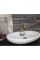 Beyaz Mermer Antik Dizayn Oval Lavabo - Batarya Çıkışlı Beyaz Mermer Antik Dizayn Oval Lavabo - Batarya Çıkışlı