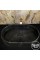 Toros Siyah Oval Tasarım Gizli Giderli Lavabo Toros Siyah Oval Tasarım Gizli Giderli Lavabo