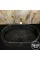 Toros Siyah Oval Tasarım Gizli Giderli Lavabo Toros Siyah Oval Tasarım Gizli Giderli Lavabo