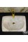 Bej Mermer Yay Tasarım Lavabo Bej Mermer Yay Tasarım Lavabo