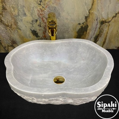 Gri Mermer Dışı Mucartalı Özel Tasarım Lavabo Gri Mermer Dışı Mucartalı Özel Tasarım Lavabo