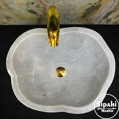 Gri Mermer Dışı Mucartalı Özel Tasarım Lavabo Gri Mermer Dışı Mucartalı Özel Tasarım Lavabo