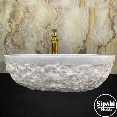 Gri Mermer Dışı Mucartalı Özel Tasarım Lavabo Gri Mermer Dışı Mucartalı Özel Tasarım Lavabo
