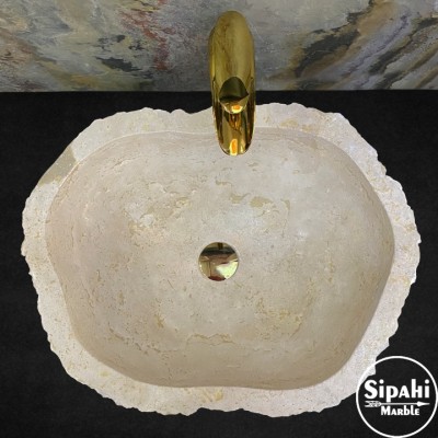 Traverten Dışı Patlatma Dizayn Lavabo Traverten Dışı Patlatma Dizayn Lavabo