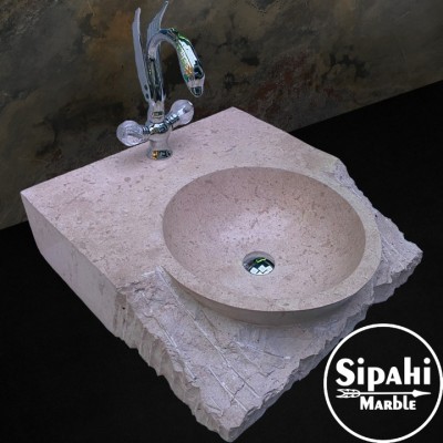 Travertine Block Design Washbasin