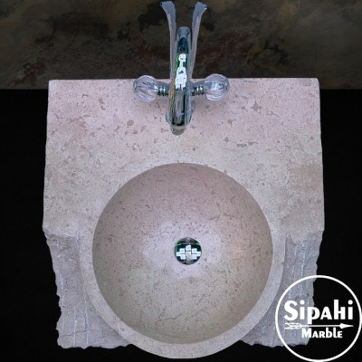 Travertine Block Design Washbasin