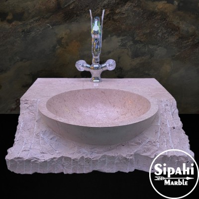 Travertine Block Design Washbasin