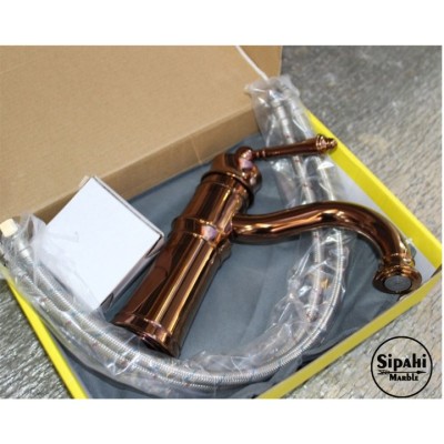 Rose Gold Kısa Lavabo Bataryası Rose Gold Kısa Lavabo Bataryası