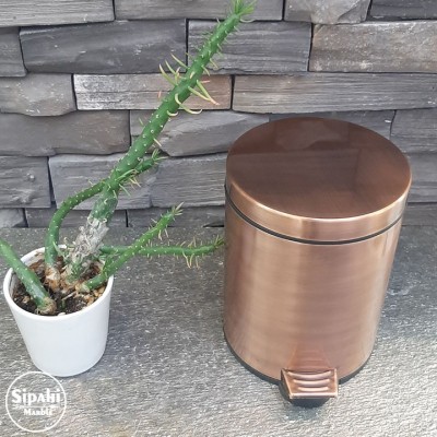 Rose Gold Paslanmaz Çöp Kovası - Pedallı Rose Gold Paslanmaz Çöp Kovası - Pedallı