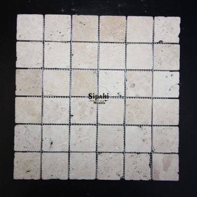 Rustik Light Traverten Mozaik - Outlet Rustik Light Traverten Mozaik - Outlet
